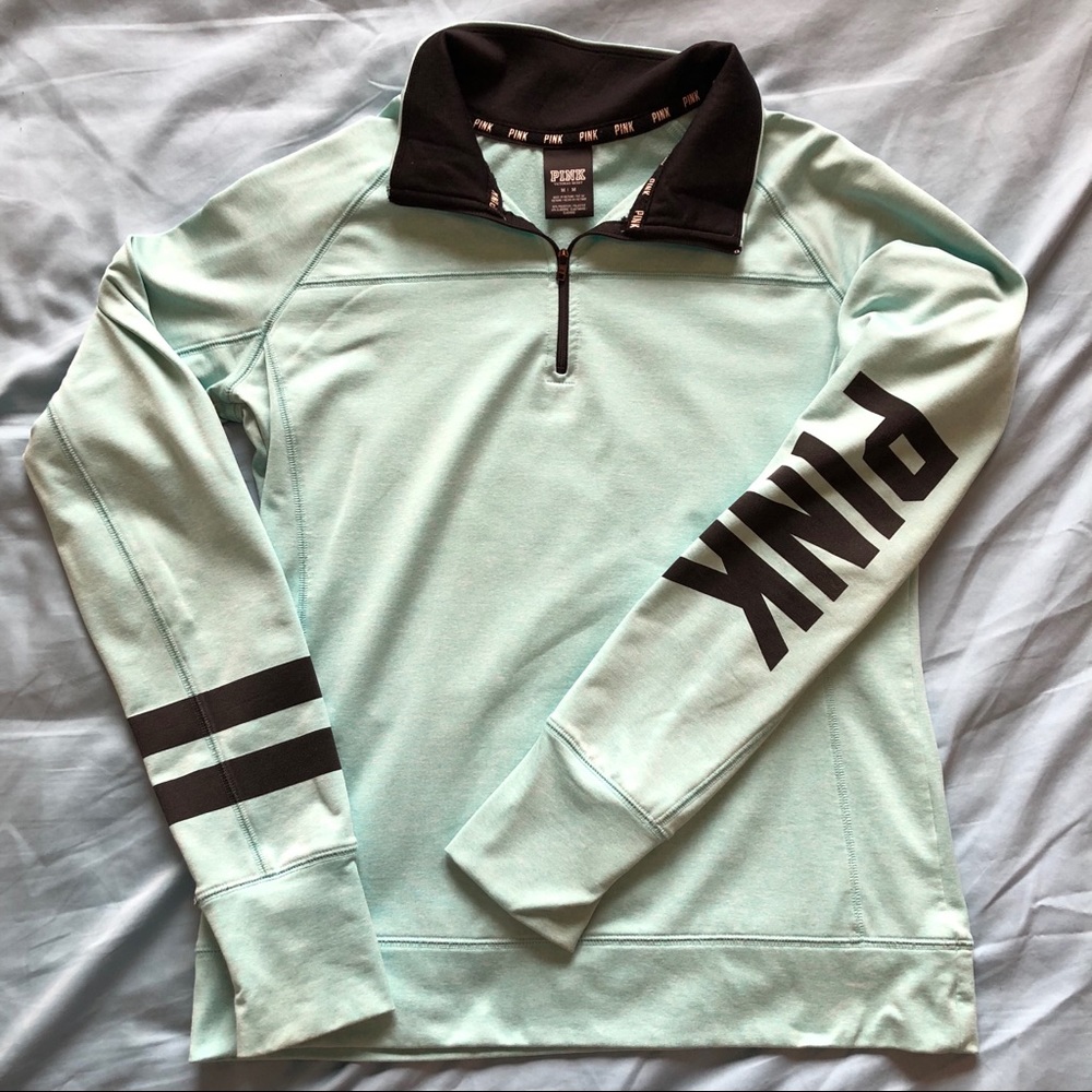 VS Pink Pullover Quarter Zip